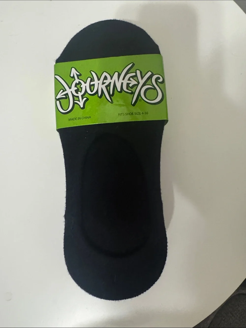 Men's No-Show Liner Socks in Black